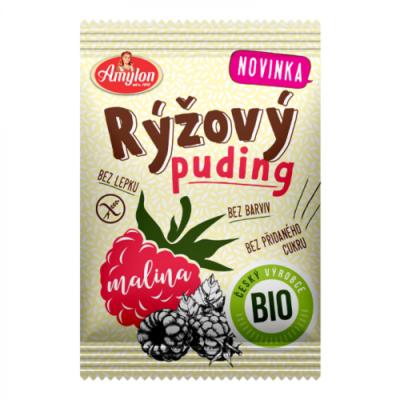 Amylon BIO Ryžový puding 25 x 40 g malina