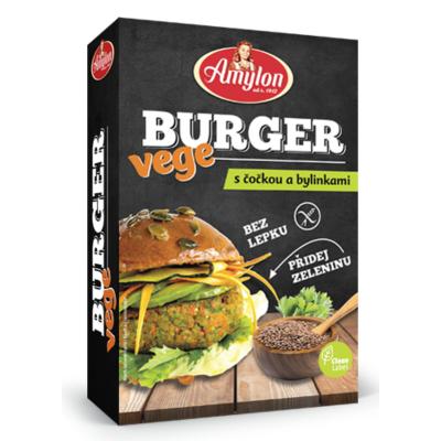 Amylon Vege Burger 125 g šošovica s bezlepkovými bylinkami