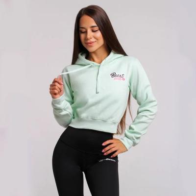 BeastPink Dámska mikina Crop Mint  XS