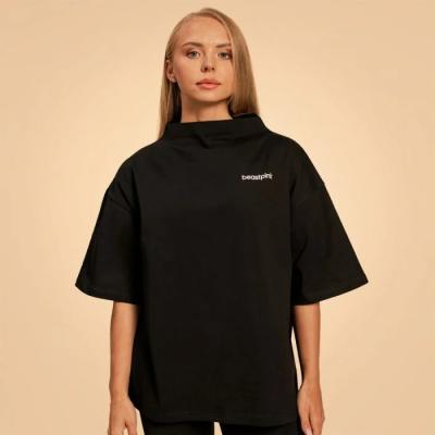 BeastPink Dámske tričko Oversized Bliss Black XXLXXL