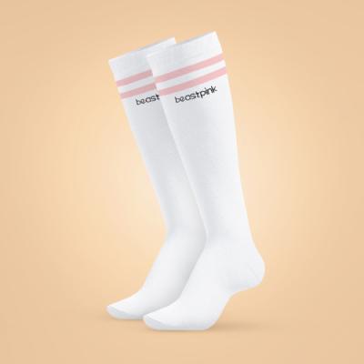 Beastpink Podkolienky Knee High Socks White  M