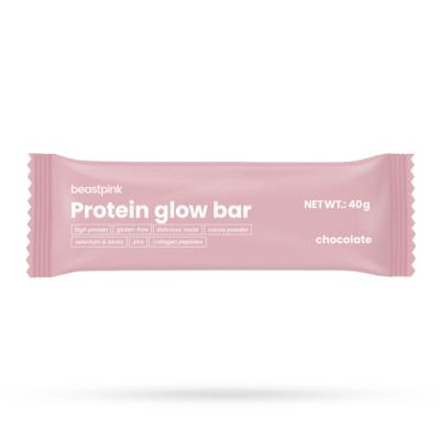 BeastPink Proteínová tyčinka GlowBar 25 x 40 g jahoda