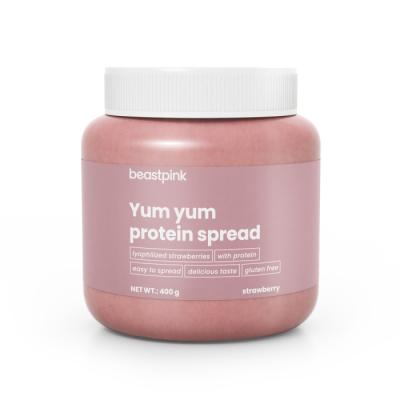 BeastPink Yum Yum Proteínová nátierka 400 g jahoda