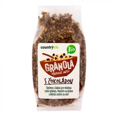 BIO COUNTRY LIFE Granola Chrumkavé ovsené müsli 350 g carob