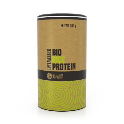 BIO Rice Protein bez príchute VANAVITA - tuba 194x99mm - GymBeam 500 g