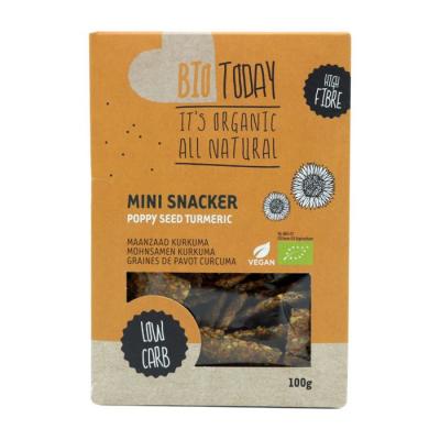 BioToday Bio krekry Mini Snacker 100 g mrkva & čili paprička