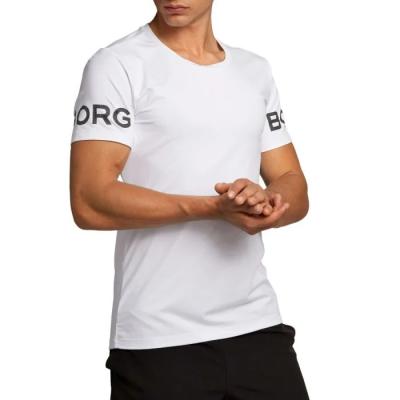 BJÖRN BORG Pánske Tričko Borg Tee Brilliant White  L