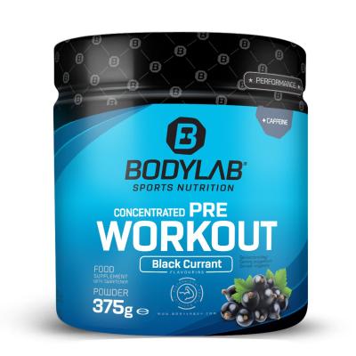 Bodylab24 Predtréningový stimulant Concentrated Pre Workout 375 g čierne ríbezle