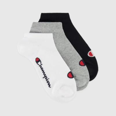 Champion Ponožky Low Cut 3Pack Grey  SS - (35 - 38)