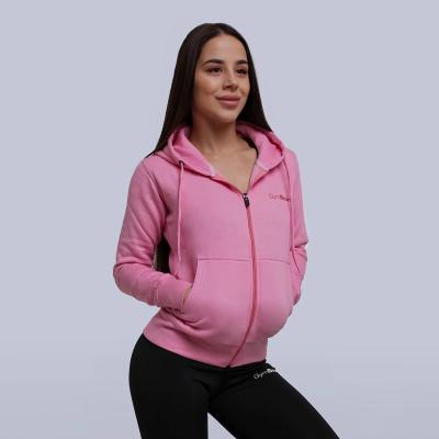 Dámska mikina Zipper Hoodie Baby Pink  L