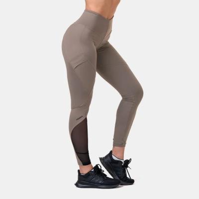 Dámske legíny High Waist Fit&Smart Mocha - NEBBIA  L