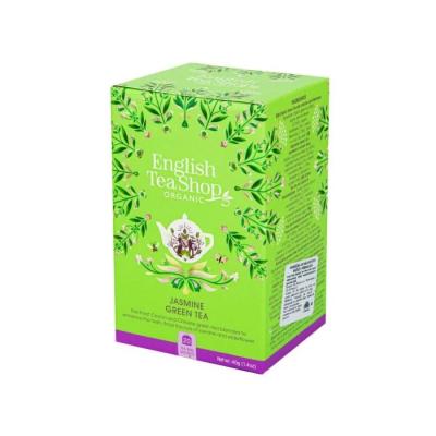 English Tea Shop BIO Zelený čaj s jazmínom a kvetom bazy 6 x 40 g