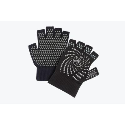 Gaiam Rukavice na jogu Grippy Yoga Gloves Black