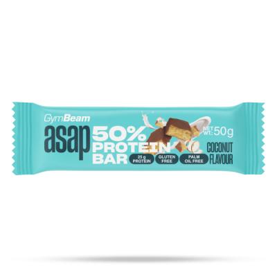 GymBeam ASAP 50% Protein Bar 50 g jahoda