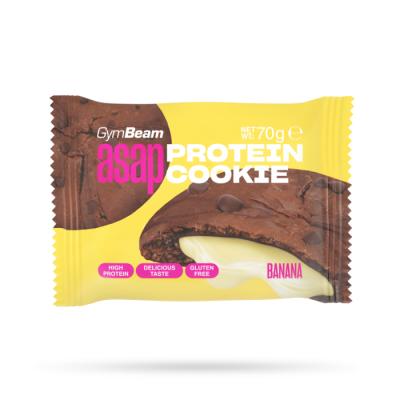 GymBeam ASAP Protein Cookie 10 x 70 g banán