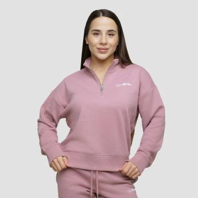 GymBeam Dámska mikina 1/2 Zip Agile Woodrose XLXL