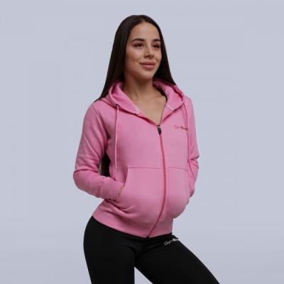 GymBeam Dámska mikina Zipper Hoodie Baby Pink S