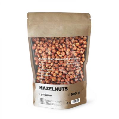 GymBeam Hazelnuts 500 g bez príchute