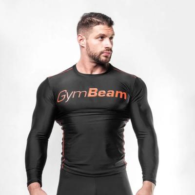 GymBeam Kompresné tričko Black/Red  L