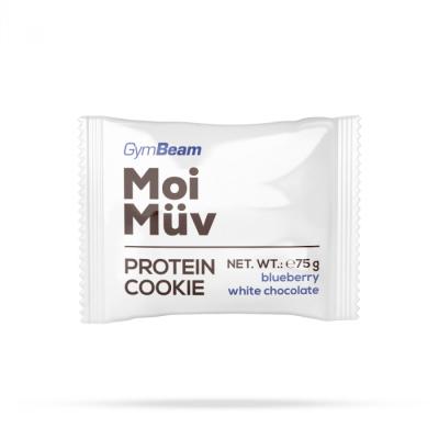 GymBeam MoiMüv Protein Cookie 12 x 75 g citrón a biela čokoláda