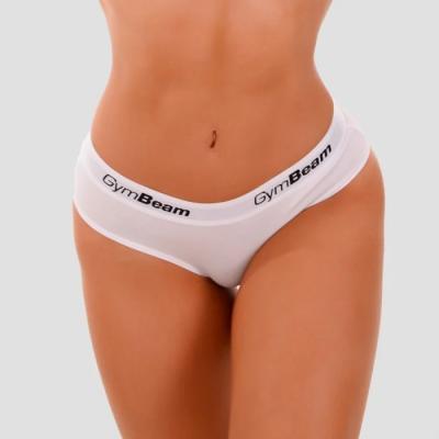 GymBeam Nohavičky Briefs 3Pack White  LL