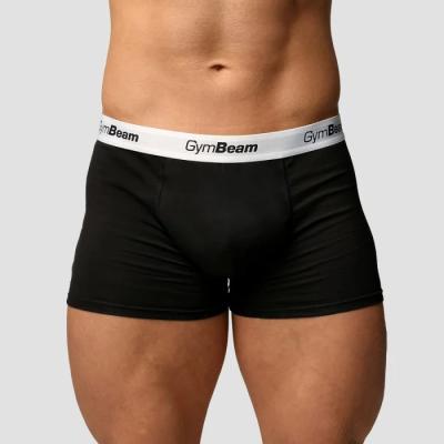 GymBeam Pánske boxerky Essentials 3Pack Black  MM