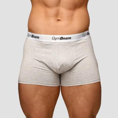 GymBeam Pánske boxerky Essentials 3Pack Grey  SS