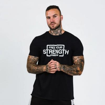 GymBeam Pánske tričko Free Your Strength Black White XXL