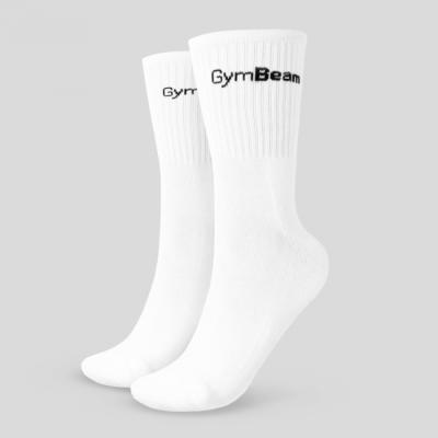 GymBeam Ponožky 3/4 Socks 3Pack White  XL/XXL