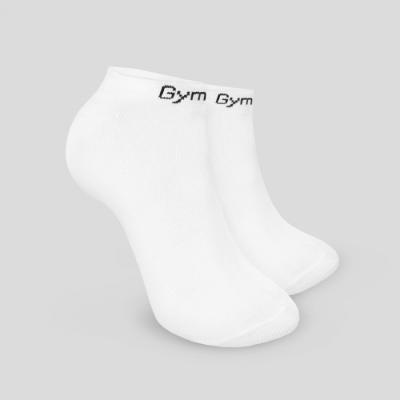 GymBeam Ponožky Ankle Socks 3Pack White  XL/XXL