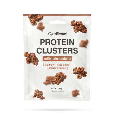 GymBeam Protein Clusters mliečna čokoláda