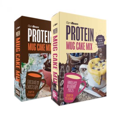 GymBeam Protein Mug Cake Mix 500 g čokoláda a čokoládové kúsky