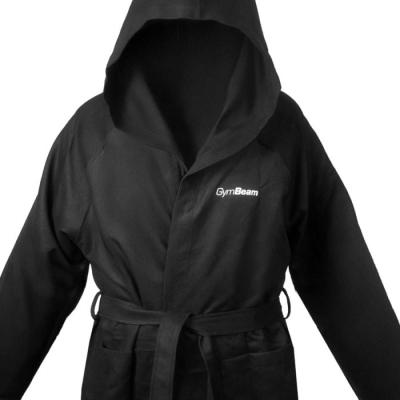 GymBeam Rýchloschnúci župan Quick-Dry Black  XXL