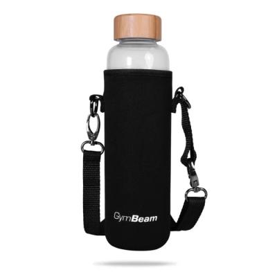 GymBeam Sklenená fľaša Bamboo 600 ml