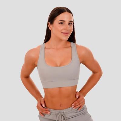 GymBeam Športová podprsenka Mesh Panel grey SS
