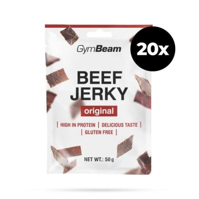 GymBeam Sušené mäso Beef Jerky originál