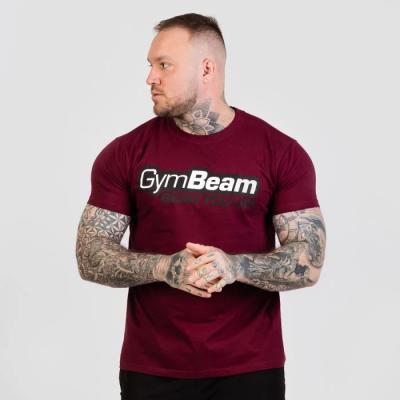 GymBeam Tričko Beam Burgundy  MM