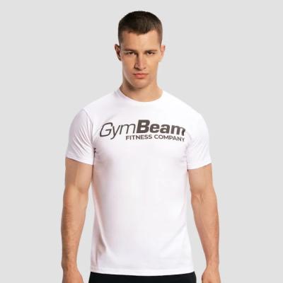 GymBeam Tričko Fitness White XL