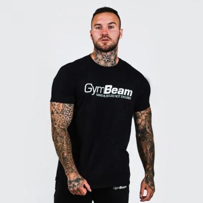 GymBeam Tričko Make Muscles Black S