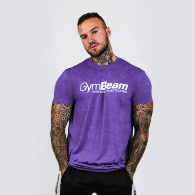 GymBeam Tričko Make Muscles Heather Purple  S