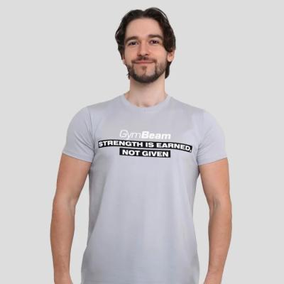 GymBeam Tričko Strength Pacific Grey XL