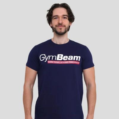 GymBeam Tričko Strong Tomorrow Navy Blue M