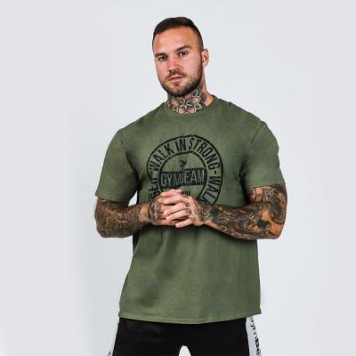 GymBeam Tričko Walk In Strong Military Green  SS