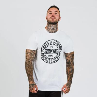 GymBeam Tričko Walk In Strong White  XXL