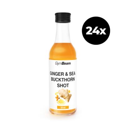 GymBeam Zázvorový shot s rakytníkom 24 x 50 ml