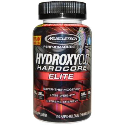 MUSCLETECH Hydroxycut Hardcore Elite 110 tabliet bez príchute