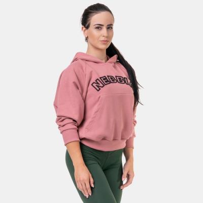 NEBBIA Dámska mikina Iconic Hero Old Rose S