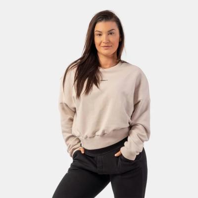 NEBBIA Dámska mikina Loose Fit Cream M/L