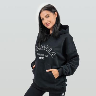 NEBBIA Dámska Oversize mikina Gym Rat Black LL