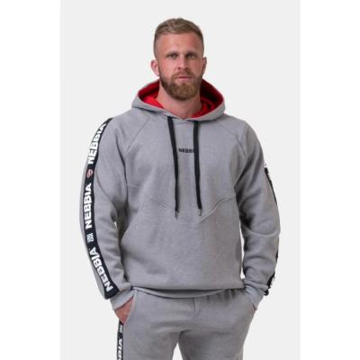 NEBBIA Panska mikina s kapucnou Grey  XL